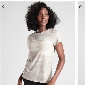 Athleta Organic Daily Tee Camo